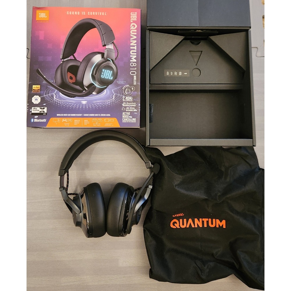JBL Quantum‎ 810 Wireless Over Ear Gaming Headset Noise Cancelling Bluetooth